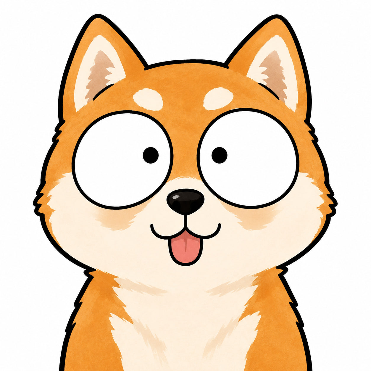 Shiba Pop, the wide-eyed orange shiba